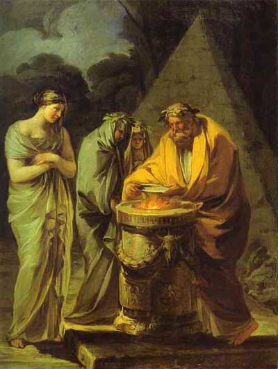 Francisco de Goya, Sacrificio a Vesta, Col. particular